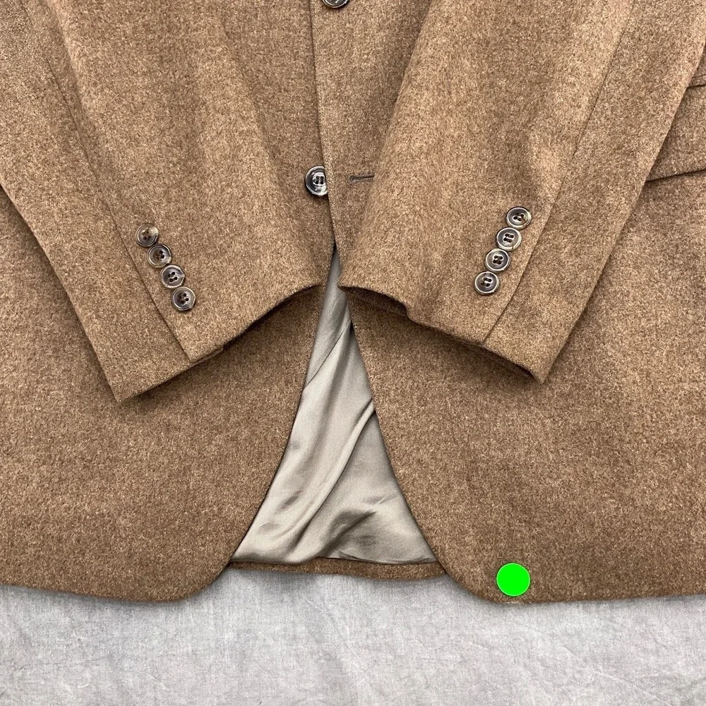 Jos A Bank Blazer Men 43L Tan Camel‎ Hair Luxury Classic Career Neutral VTG
